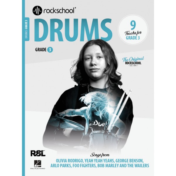 Rockschool Drums Grade 3 2024 (Book/Audio)